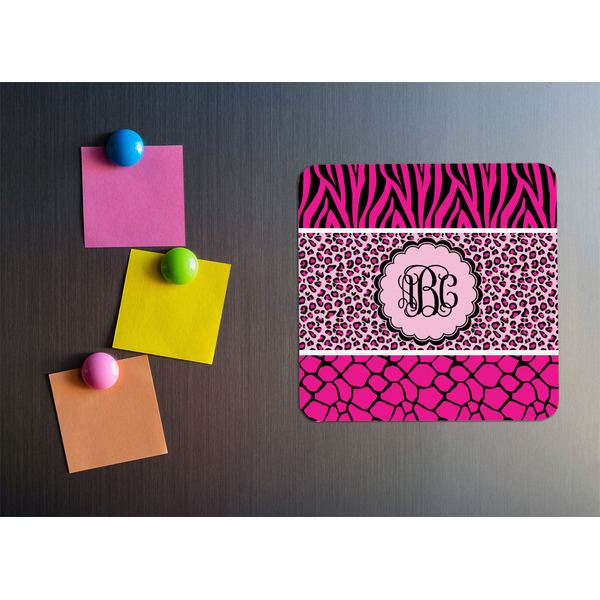 Triple Animal Print Square Fridge Magnet - LIFESTYLE