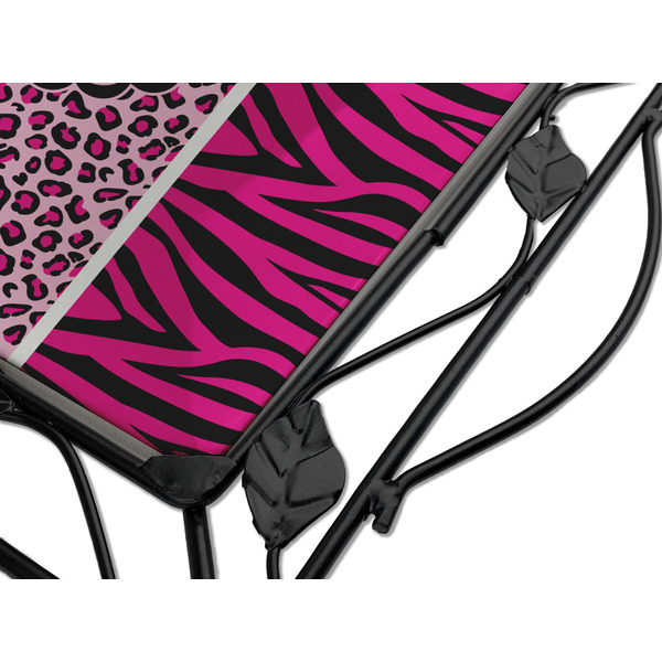 Triple Animal Print Square Trivet - Detail