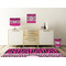 Triple Animal Print Square Wall Decal Wooden Desk