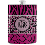 Triple Animal Print Stainless Steel Flask (Personalized)