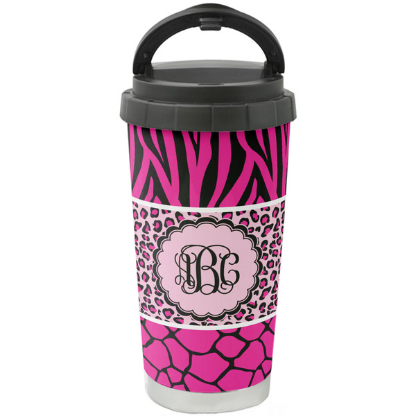 Custom Triple Animal Print Stainless Steel Coffee Tumbler (Personalized)