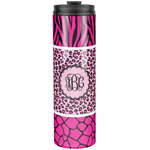Triple Animal Print Stainless Steel Skinny Tumbler - 20 oz (Personalized)