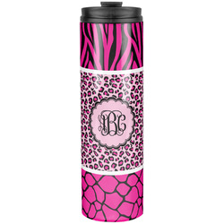 Triple Animal Print Stainless Steel Skinny Tumbler - 20 oz (Personalized)