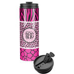 Triple Animal Print Stainless Steel Skinny Tumbler (Personalized)