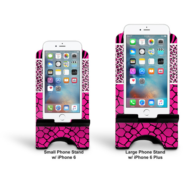 Triple Animal Print Stylized Phone Stand - Comparison