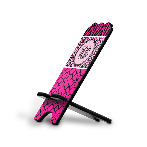 Custom Triple Animal Print Stylized Cell Phone Stand - Large (Personalized)