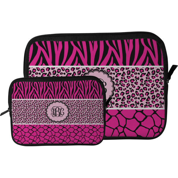 Triple Animal Print Tablet Sleeve (Size Comparison)