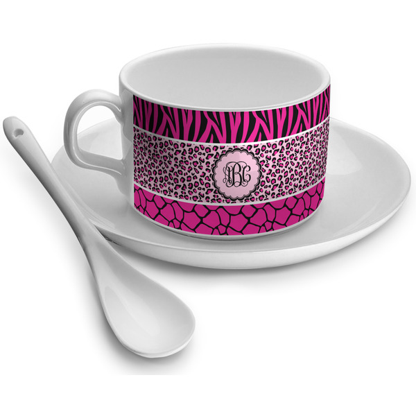 Custom Triple Animal Print Tea Cup - Single (Personalized)