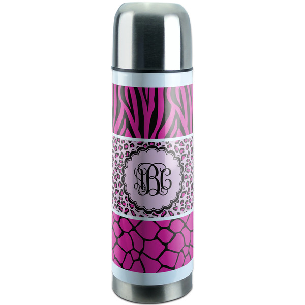 Custom Triple Animal Print Stainless Steel Thermos (Personalized)