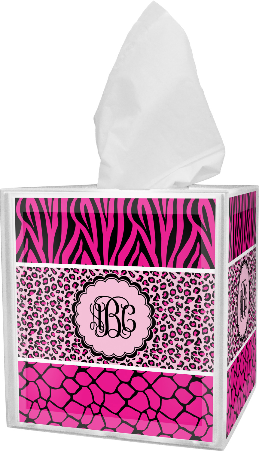 Triple Animal Print Tissue Box Cover (Personalized) YouCustomizeIt