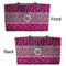 Triple Animal Print Tote w/Black Handles - Front & Back Views