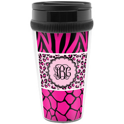 Triple Animal Print Acrylic Travel Mug without Handle (Personalized)