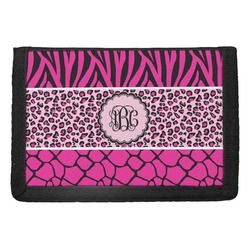 Triple Animal Print Trifold Wallet (Personalized)