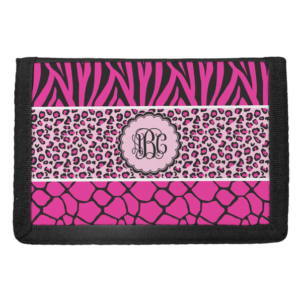 Custom Triple Animal Print Trifold Wallet (Personalized)