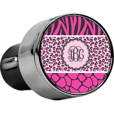 Triple Animal Print USB Car Charger (Personalized)
