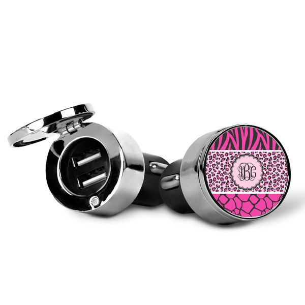 Triple Animal Print USB Car Charger