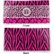 Triple Animal Print Vinyl Check Book Cover - Front and Back