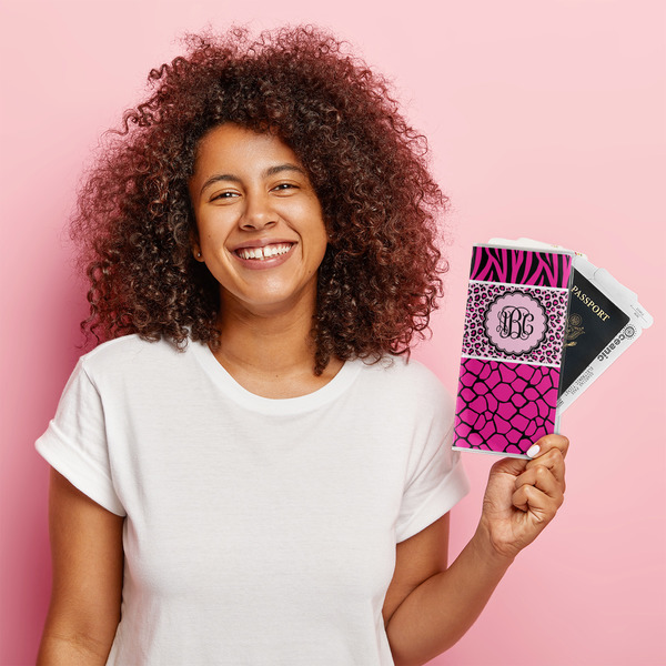 Triple Animal Print Vinyl Document Holder - LIFESTYLE