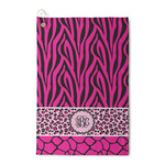Triple Animal Print Waffle Weave Golf Towel (Personalized)