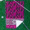 Triple Animal Print Waffle Weave Golf Towel - In Context