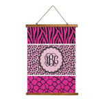 Triple Animal Print Wall Hanging Tapestry (Personalized)
