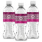 Triple Animal Print Water Bottle Labels - Front View