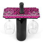 Triple Animal Print Wine Bottle & Glass Holder (Personalized)