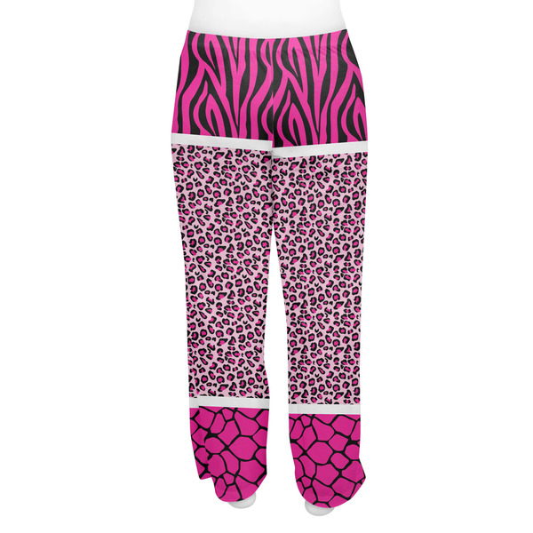 Triple Animal Print Women's Pj on model - Back