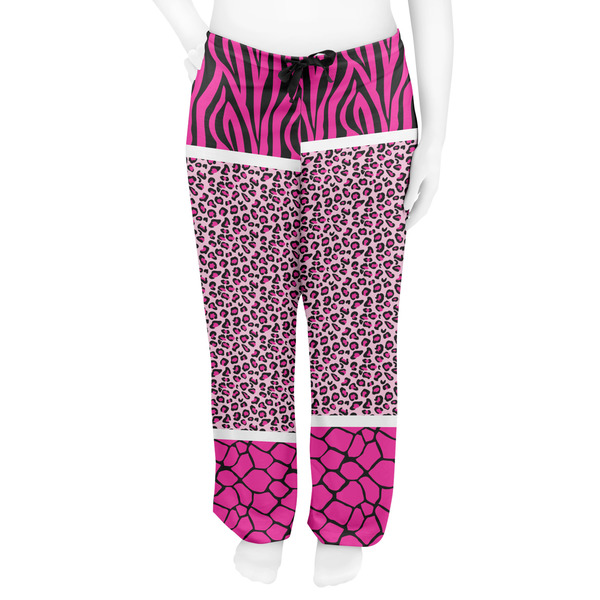 Triple Animal Print Women's Pj on model - Front