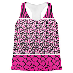Triple Animal Print Womens Racerback Tank Top - X Small