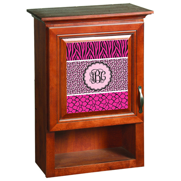 Triple Animal Print Wooden Cabinet Decal (Medium)