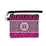 Triple Animal Print Wristlet ID Case w/ Monogram