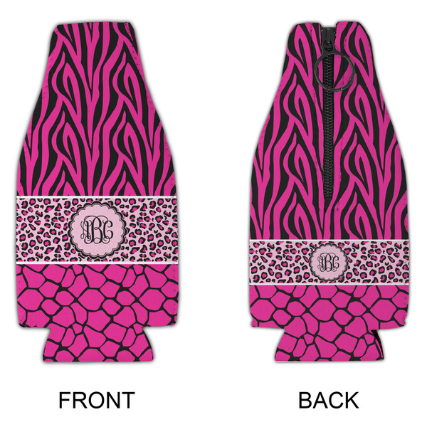 Triple Animal Print Zipper Bottle Cooler - APPROVAL