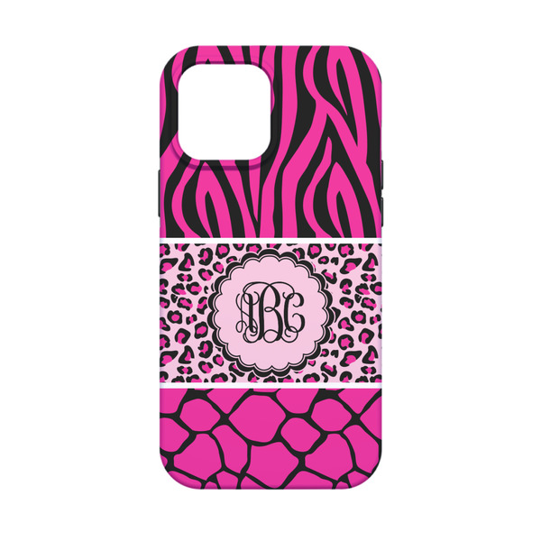 Triple Animal Print iPhone 13 Mini Tough Case - Back