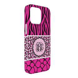 Triple Animal Print iPhone Case - Plastic - iPhone 13 Pro Max (Personalized)