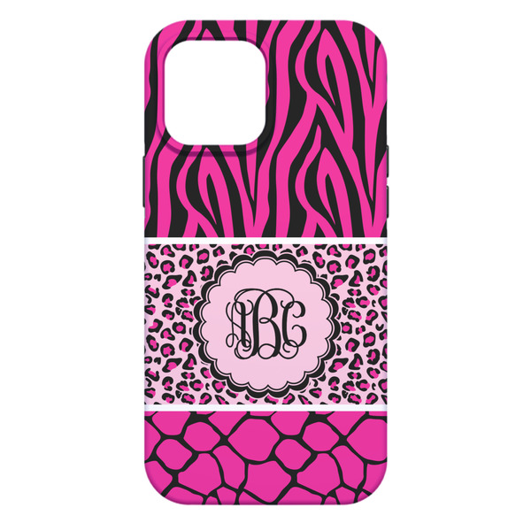 Triple Animal Print iPhone 13 Pro Max Tough Case - Back