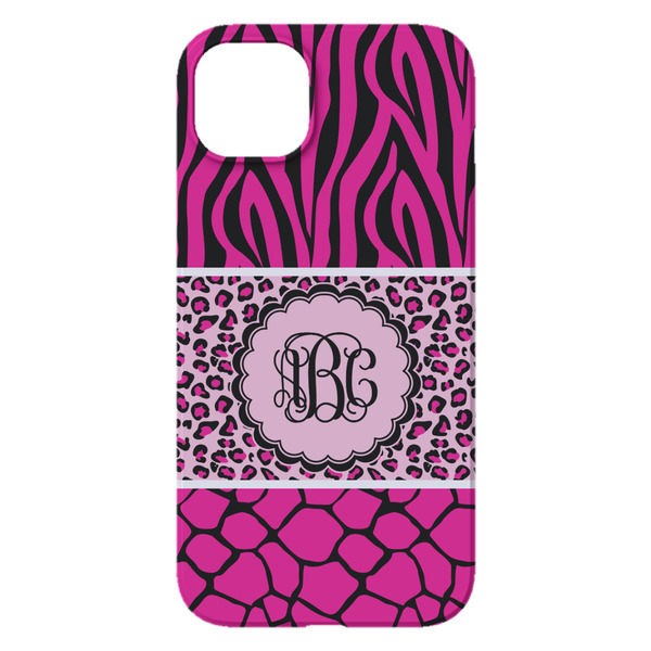 Triple Animal Print iPhone 14 Plus Case - Back