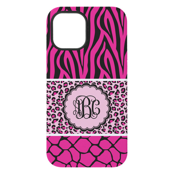 Triple Animal Print iPhone 15 Pro Max Tough Case - Back