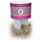 Triple Animal Print Beach Spiker Drink Holder (Personalized)