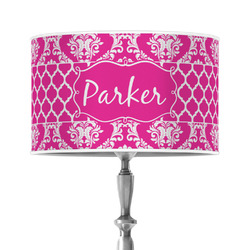 Moroccan & Damask 12" Drum Lamp Shade - Poly-film (Personalized)