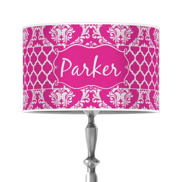 Custom Moroccan & Damask 12" Drum Lamp Shade - Poly-film (Personalized)
