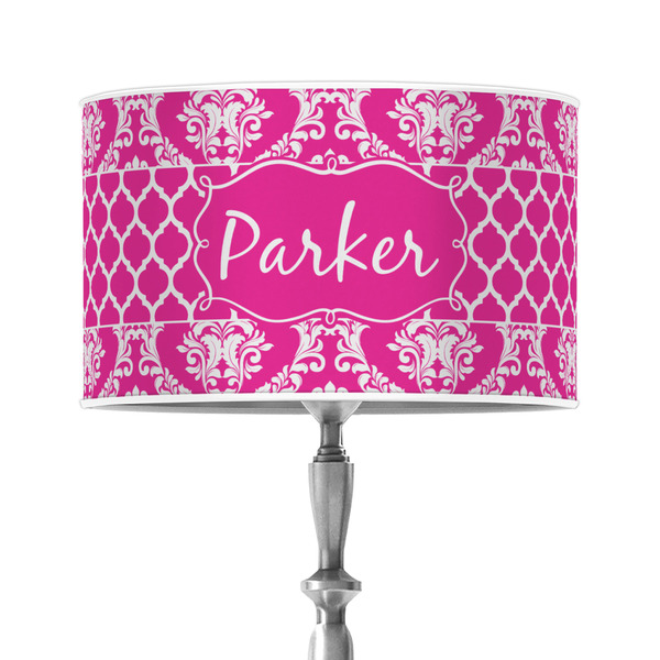 Custom Moroccan & Damask 12" Drum Lamp Shade - Poly-film (Personalized)