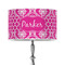 Moroccan & Damask 12" Drum Lampshade - ON STAND (Poly Film)