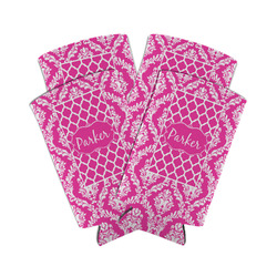 Moroccan & Damask Can Cooler (tall 12 oz) - Set of 4 (Personalized)