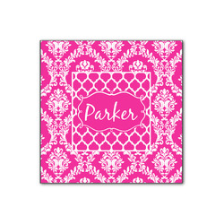Moroccan & Damask Wood Print - 12x12 (Personalized)