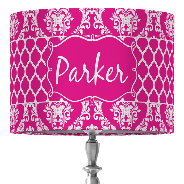 Custom Moroccan & Damask 16" Drum Lamp Shade - Fabric (Personalized)