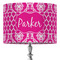 Moroccan & Damask 16" Drum Lampshade - ON STAND (Fabric)