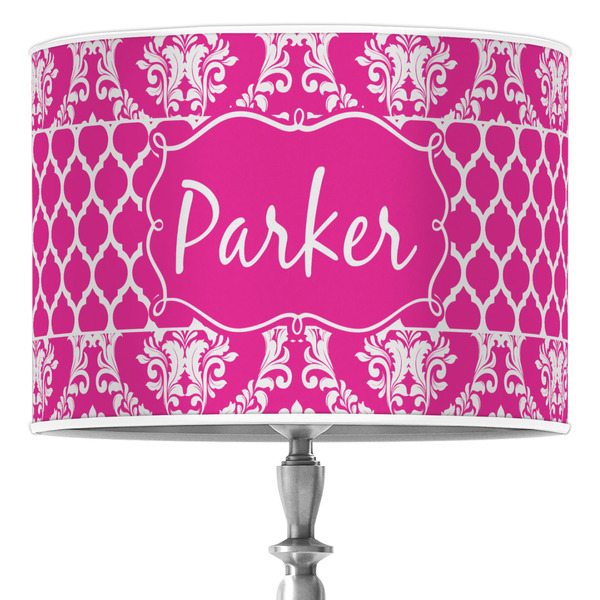 Custom Moroccan & Damask 16" Drum Lamp Shade - Poly-film (Personalized)