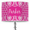 Moroccan & Damask 16" Drum Lampshade - ON STAND (Poly Film)