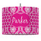 Moroccan & Damask Drum Pendant Lamp (Personalized)